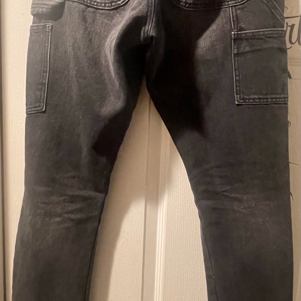 Black Cargo Jeans